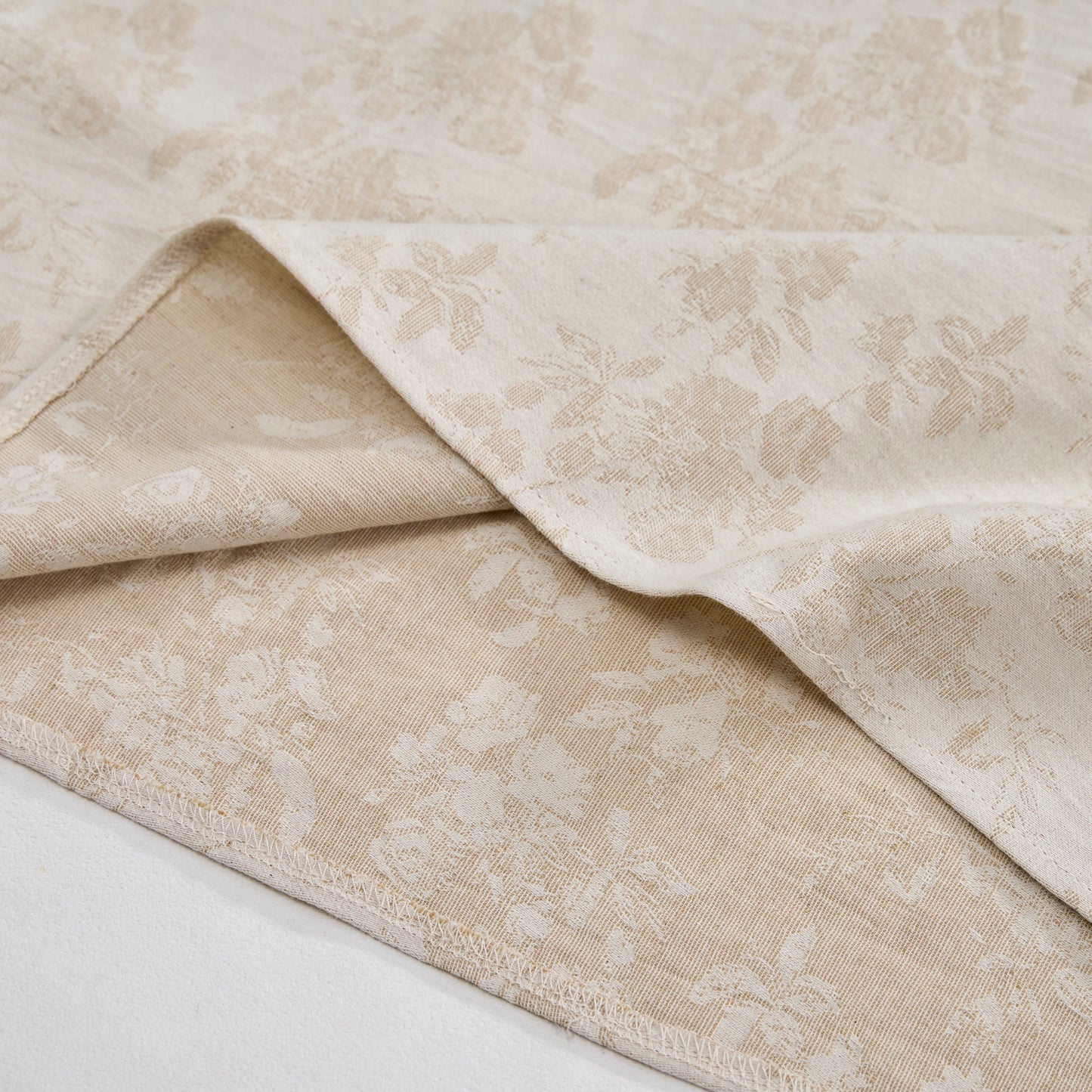 Nuisette en coton beige à fleurs rétro Ownkoti - image 7