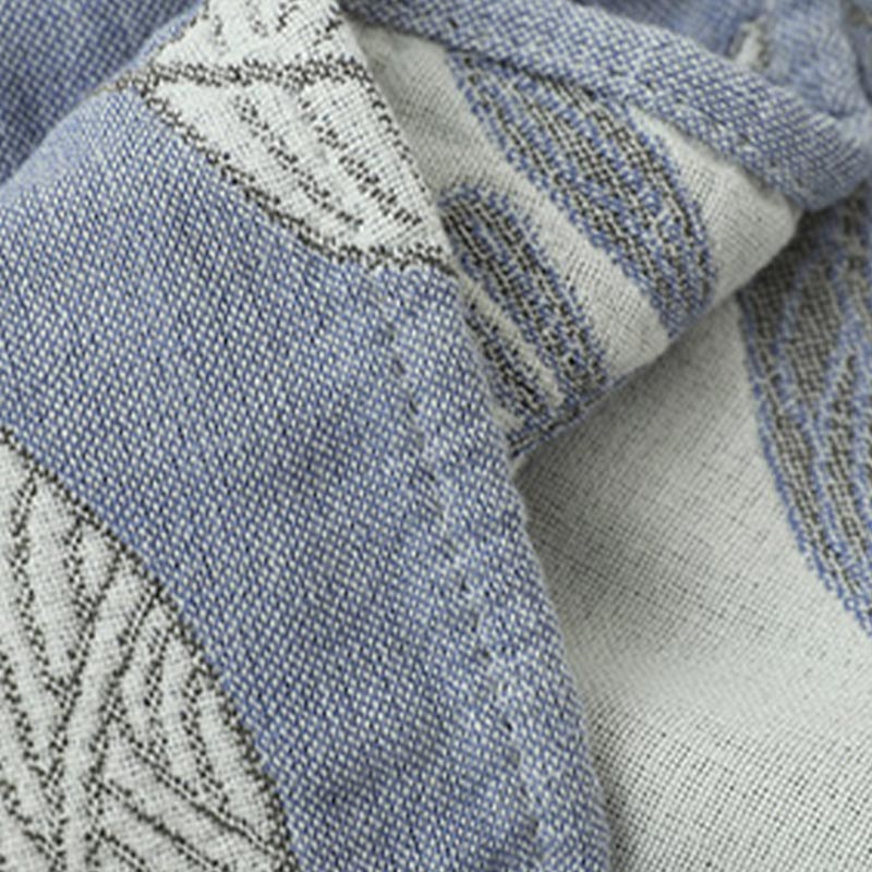 Serviettes de bain Ownkoti en pur coton à imprimé feuilles (lot de 2)