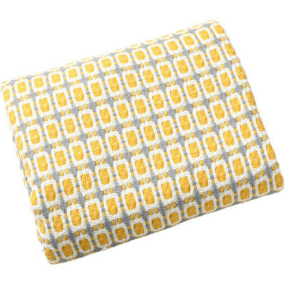 Couverture de canapé tricotée Ownkoti avec pompons