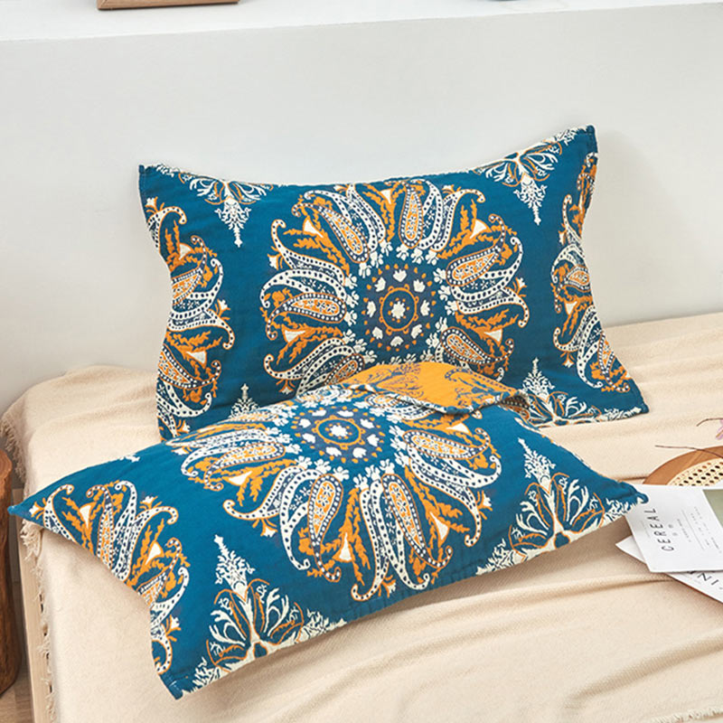 Coussins en coton bohème Ownkoti à motif floral (2 pièces)