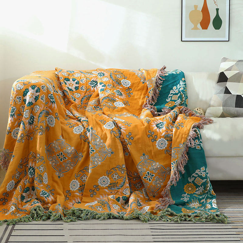 Couette réversible à motif floral Ownkoti pour loisirs