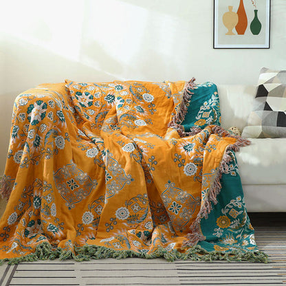 Couette réversible à motif floral Ownkoti pour loisirs
