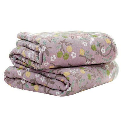 Couette réversible rétro, couette douce à motif floral
