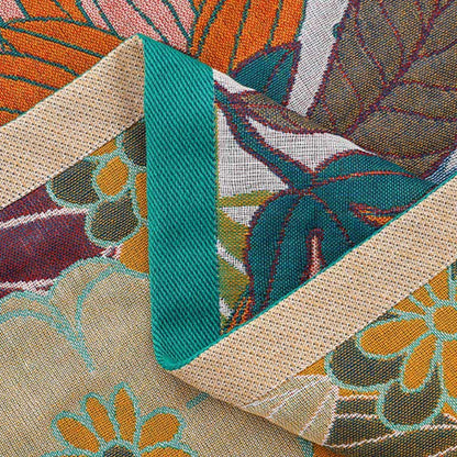 Serviette de plage en gaze de coton à séchage rapide avec motif floral