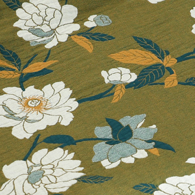 Couverture réversible Ownkoti à motif floral, housse de canapé en coton
