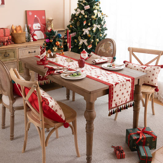Chemin de table luxueux pour la décoration de Noël