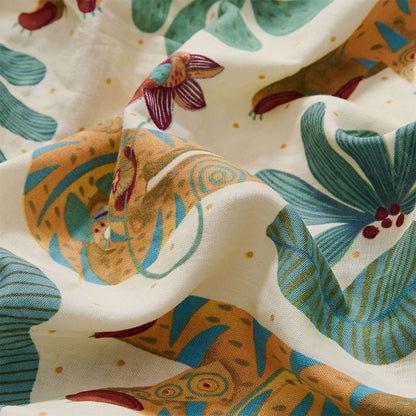 Ensemble de vêtements de détente à motif de plantes tigrées mignonnes