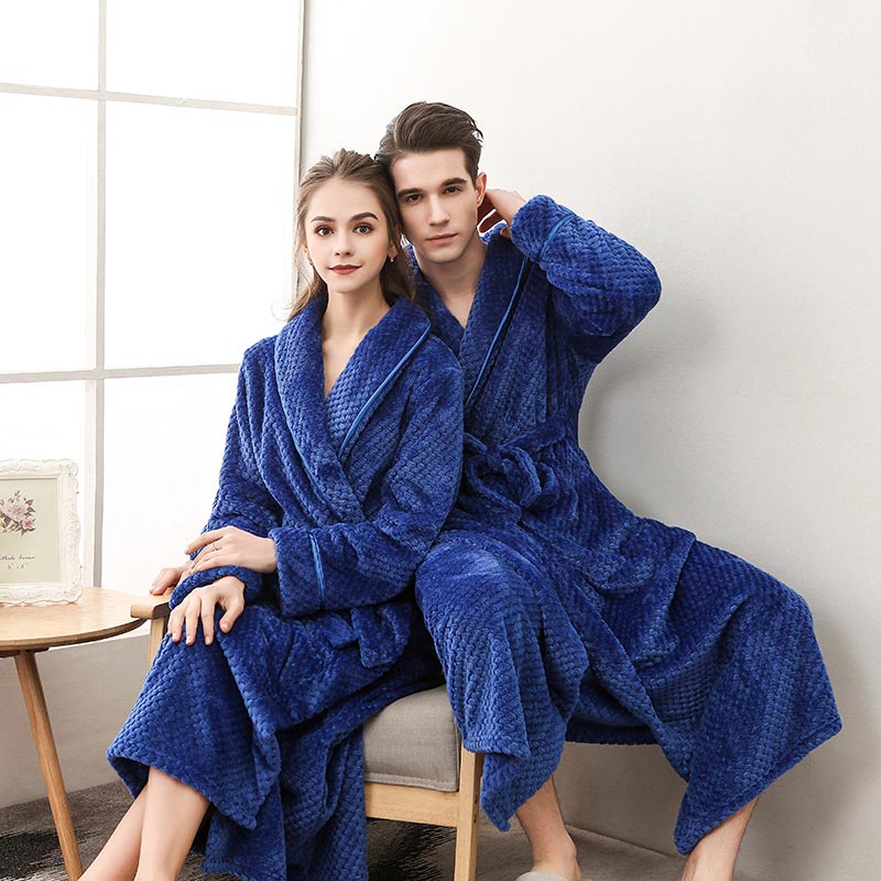 Peignoir long en polaire bouffante Ownkoti