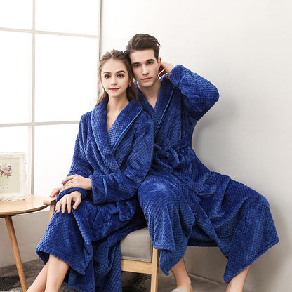 Peignoir long en polaire bouffante Ownkoti