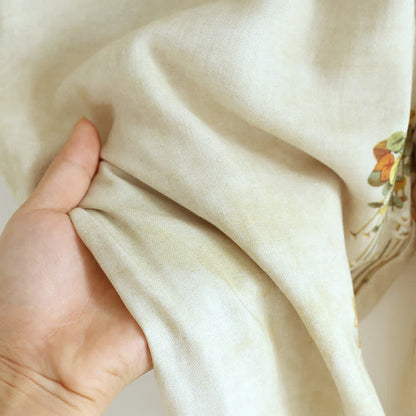 Ensemble pyjama rétro fleuri en fibre de bambou