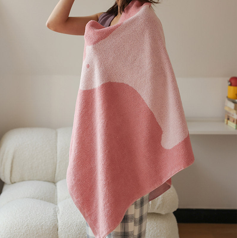 Serviette en coton respirant avec motif ours polaire