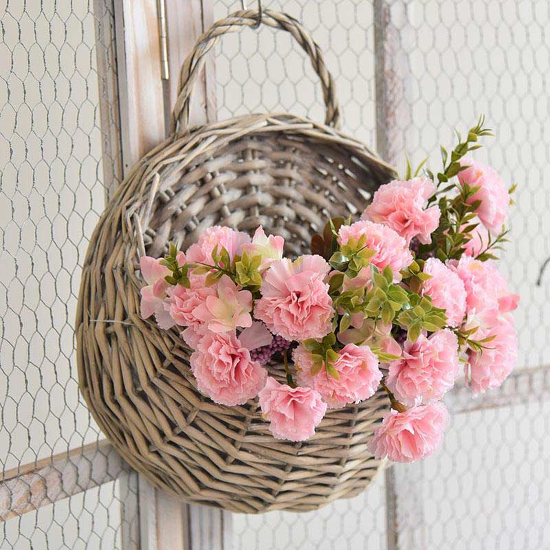 Panier à plantes tissé à la main Ownkoti avec poignée (3 pièces)