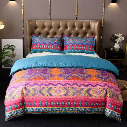 Housse de couette papillon avec taies d'oreiller