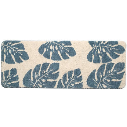 Ownkoti – Tapis de salle de bain antidérapant à motif de feuilles