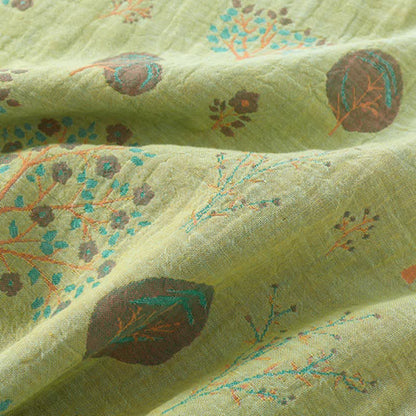 Ensemble de vêtements d'intérieur en coton jacquard avec imprimé feuilles d'arbre - image 14
