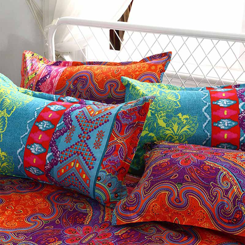 Housse de couette papillon avec taies d'oreiller