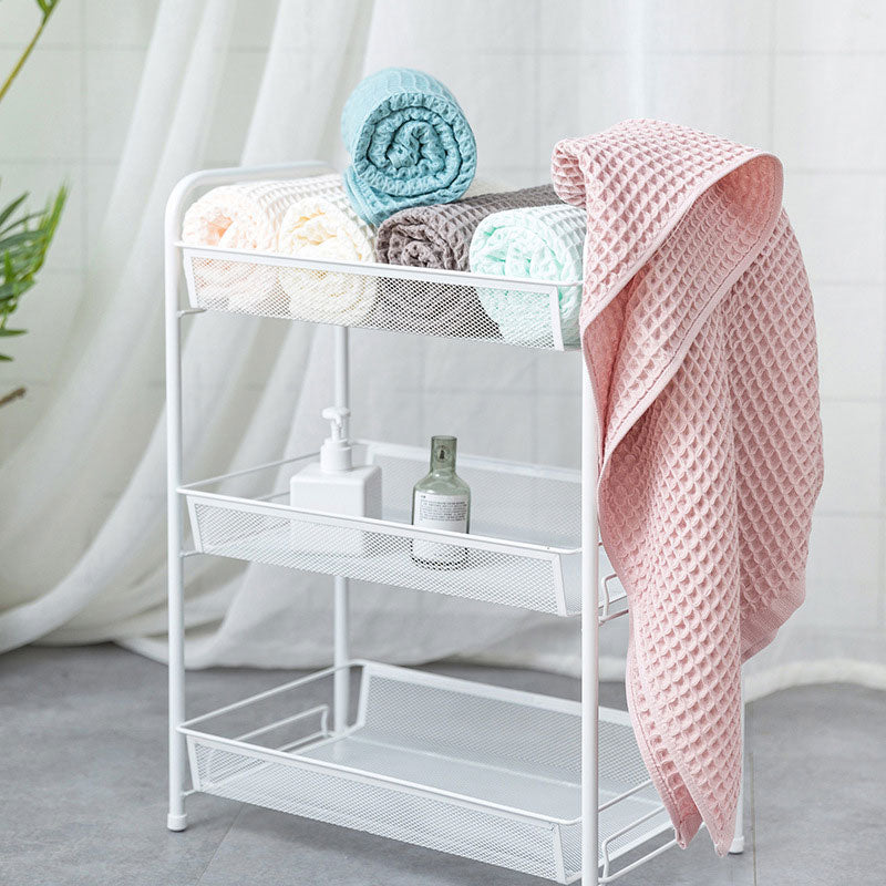 Serviette de bain en coton gaufré respirant Ownkoti