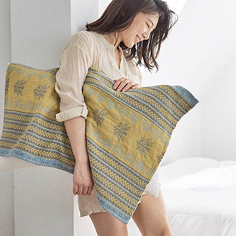 Serviette de lit en coton jaune Ownkoti (lot de 2)