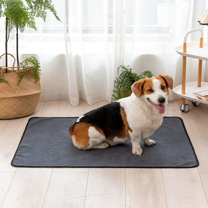 Tapis pour animaux confortable et absorbant de couleur unie