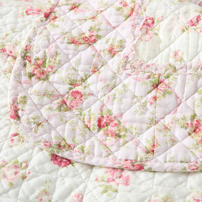 Couette douce en pur coton de style patchwork pastoral