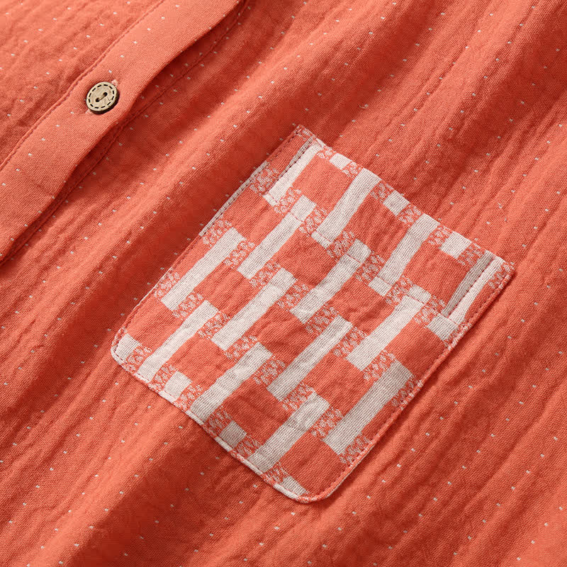 Ensemble pyjama col rond en gaze de coton