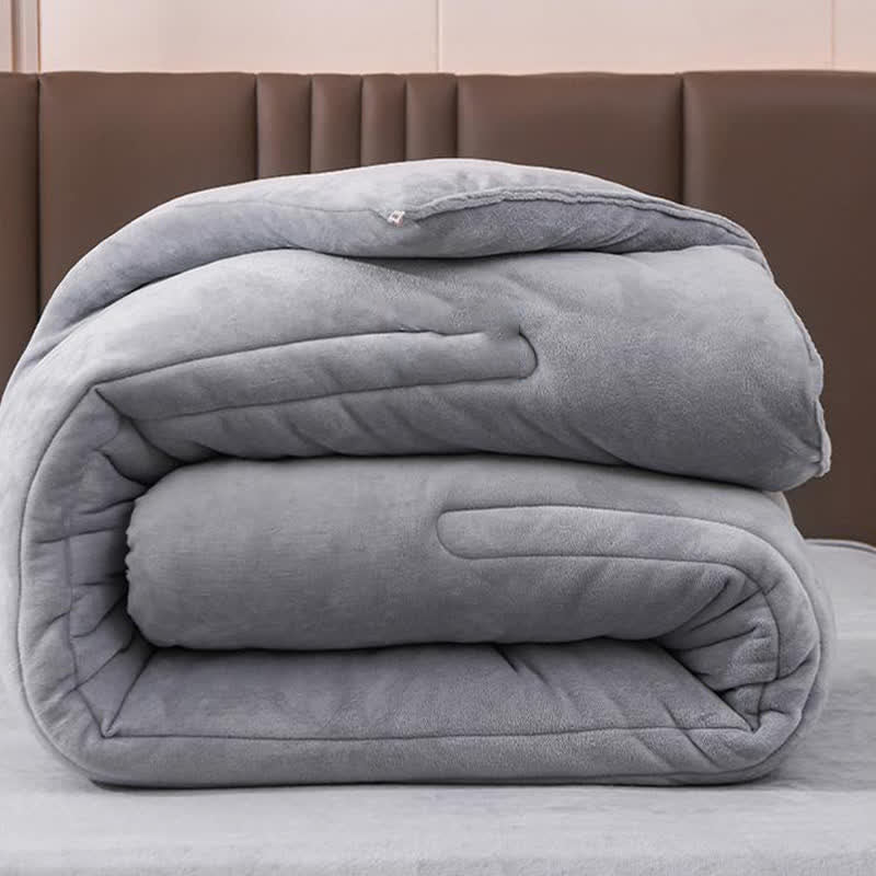 Couverture d'hiver simple, unie et douce