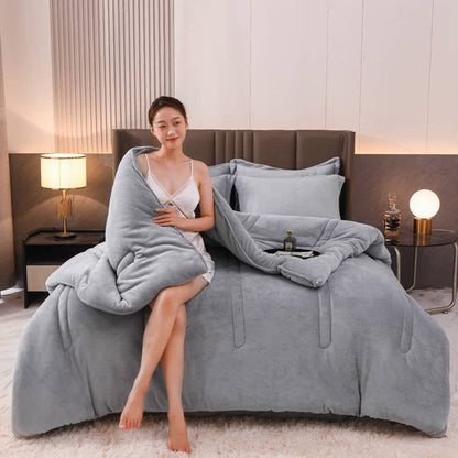 Couverture d'hiver simple, unie et douce