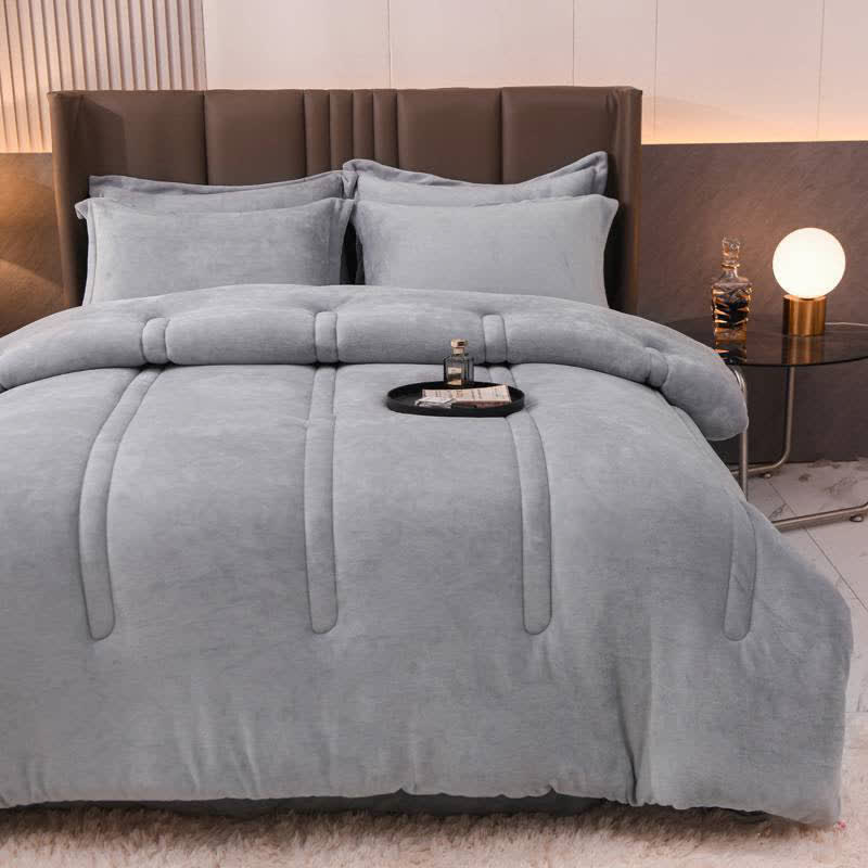 Couverture d'hiver simple, unie et douce