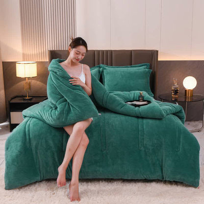 Couverture d'hiver simple, unie et douce