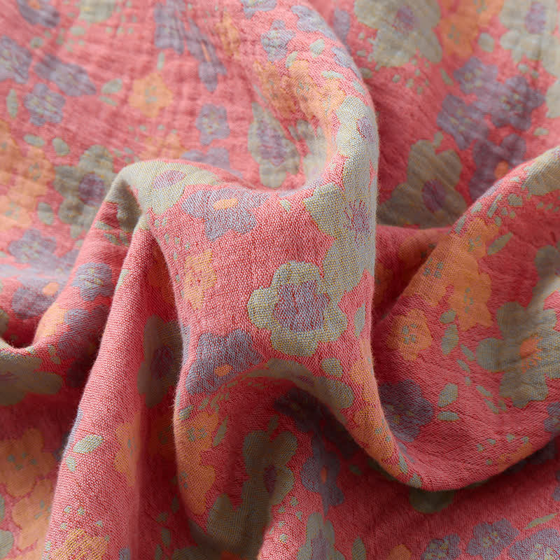 Ensemble pyjama en gaze de coton à manches courtes (3 pièces)