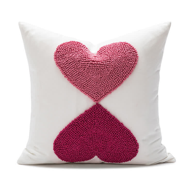 Taie d'oreiller brodée Saint-Valentin