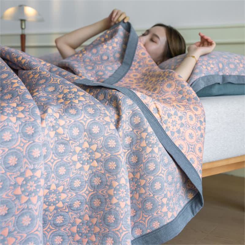 Couette luxueuse et douce en gaze de coton jacquard