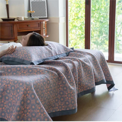 Couette luxueuse et douce en gaze de coton jacquard