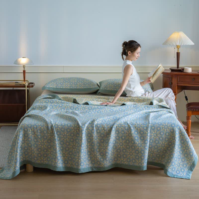 Couette luxueuse et douce en gaze de coton jacquard