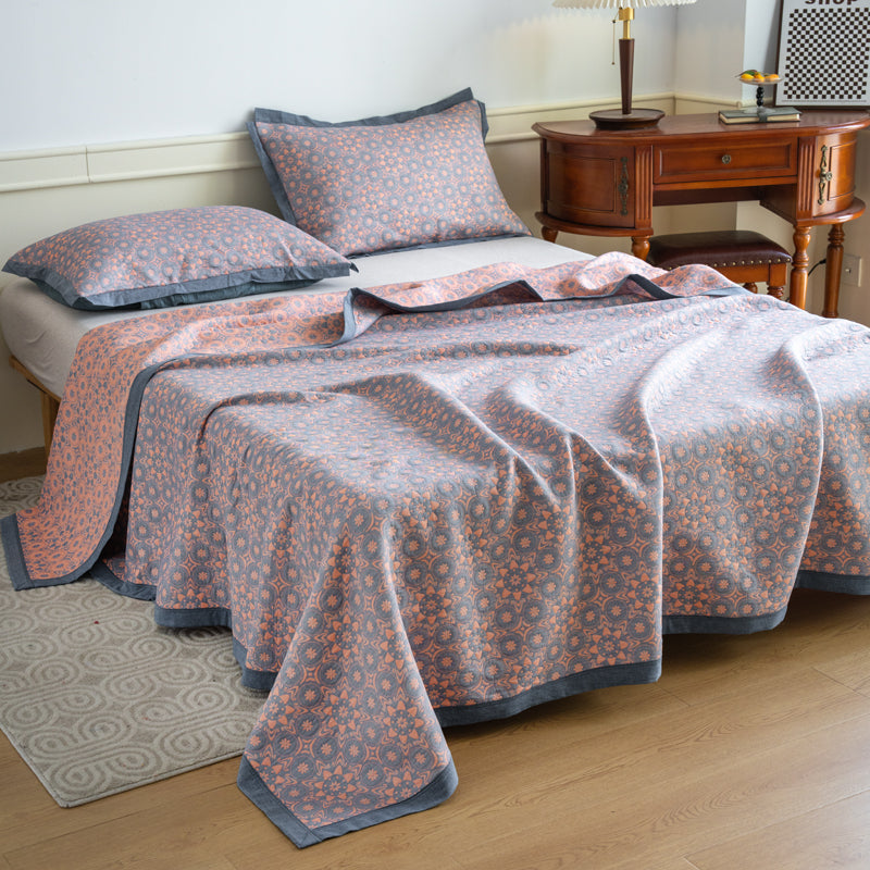 Couette luxueuse et douce en gaze de coton jacquard
