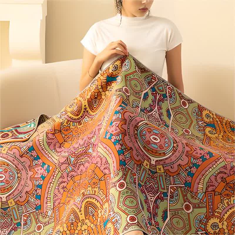 Serviette de bain respirante en gaze de coton marocaine