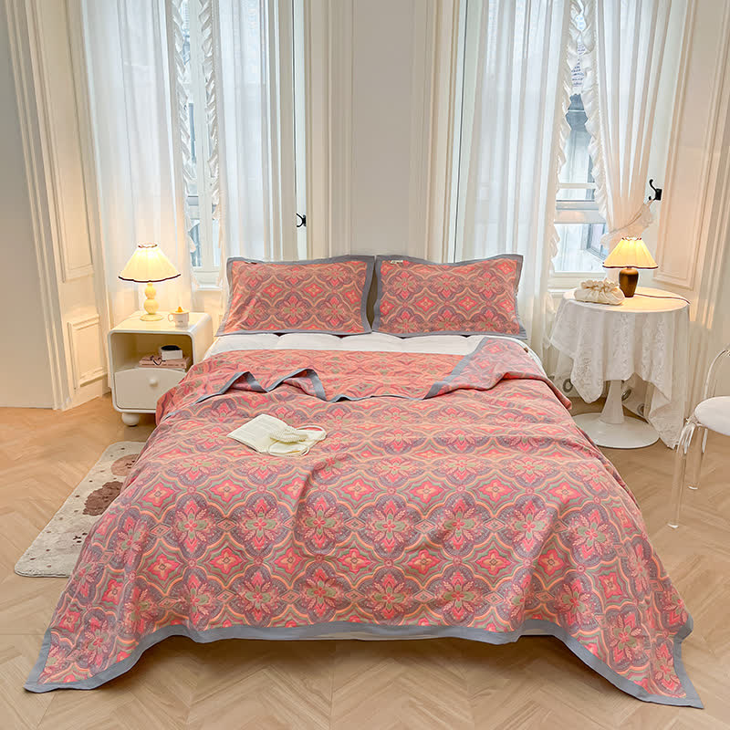 Couette d'été de style rétro en pur coton