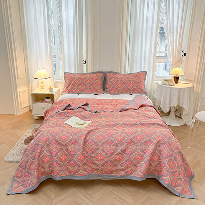 Couette d'été de style rétro en pur coton