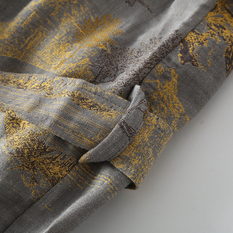 Peignoir kimono rétro respirant en pur coton