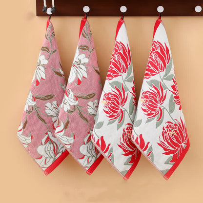 Serviette absorbante en jacquard pur coton