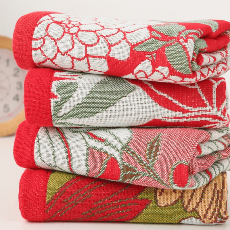 Serviette absorbante en jacquard pur coton