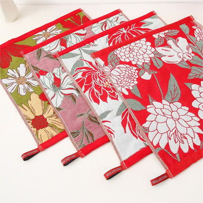Serviette absorbante en jacquard pur coton