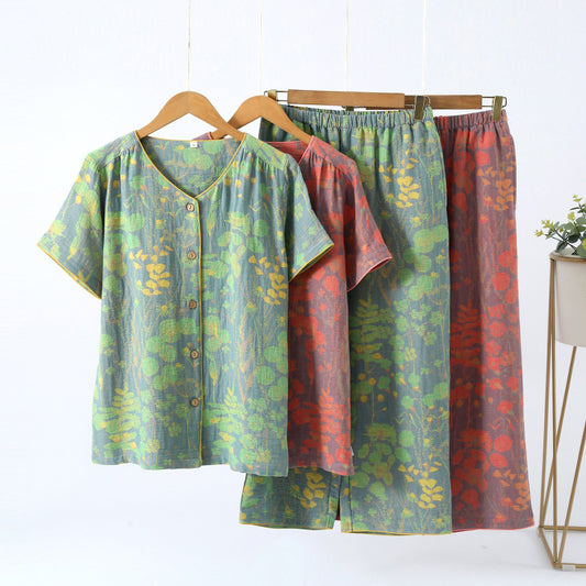 Ensemble de vêtements d'intérieur avec pantalon court à manches courtes
