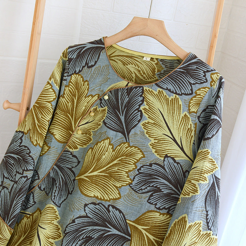 Ensemble de vêtements de détente en coton teint en fil
