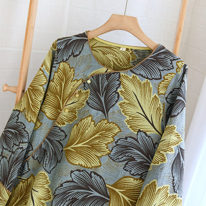 Ensemble de vêtements de détente en coton teint en fil