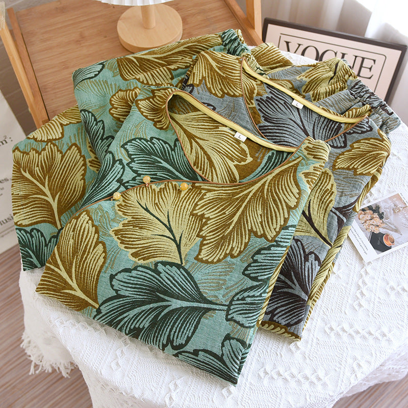 Ensemble de vêtements de détente en coton teint en fil