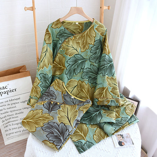 Ensemble de vêtements de détente en coton teint en fil