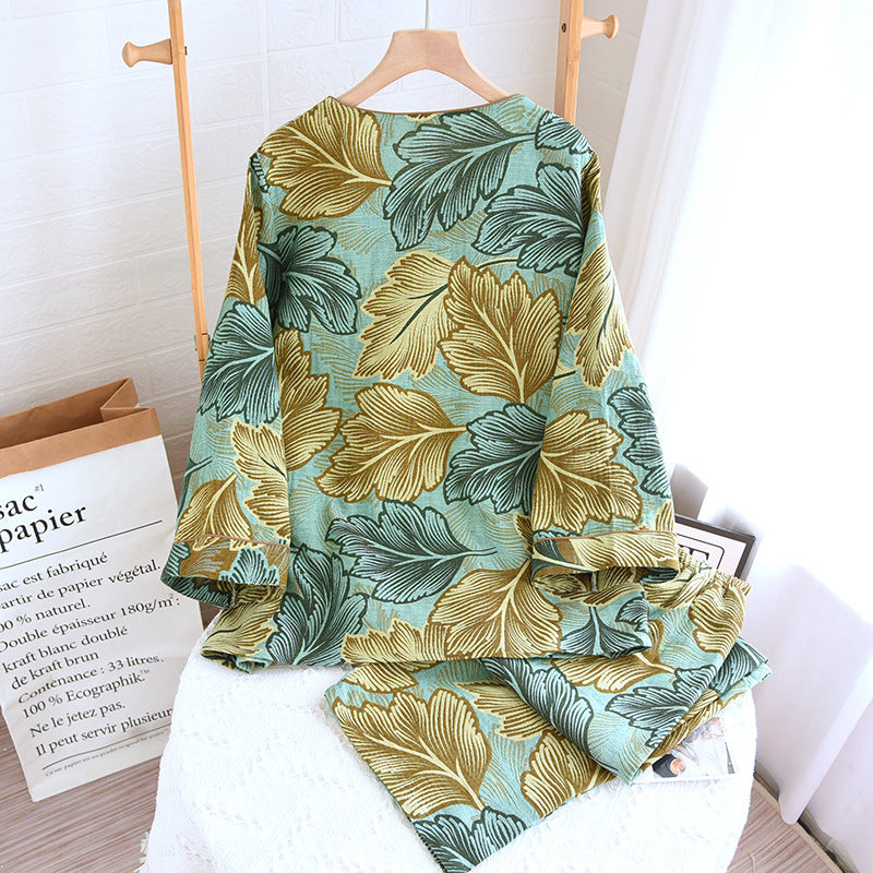 Ensemble de vêtements de détente en coton teint en fil
