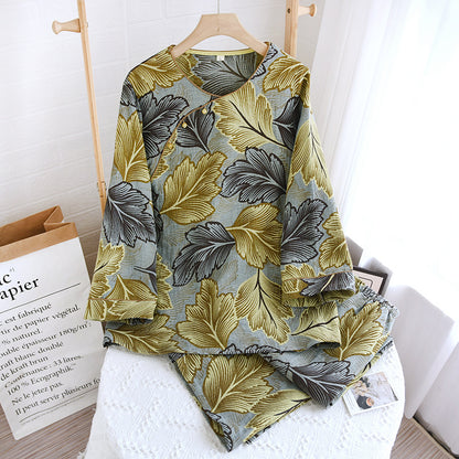 Ensemble de vêtements de détente en coton teint en fil
