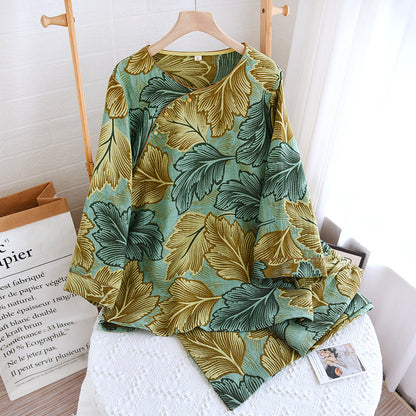 Ensemble de vêtements de détente en coton teint en fil